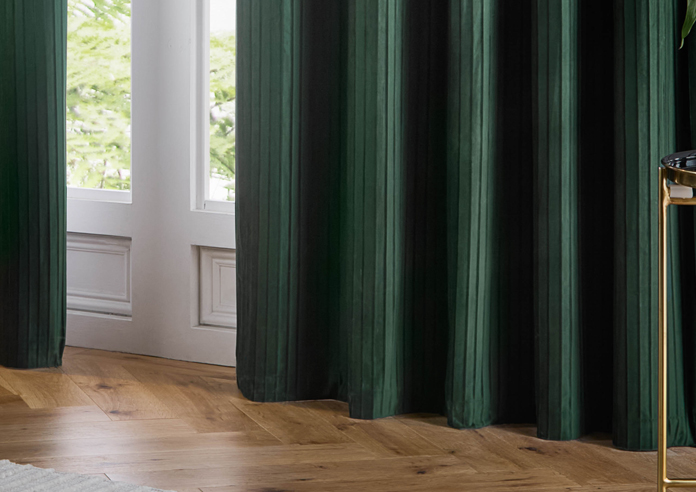 Corinthian Eyelet, Forest - Ready Made Curtains - Image 6